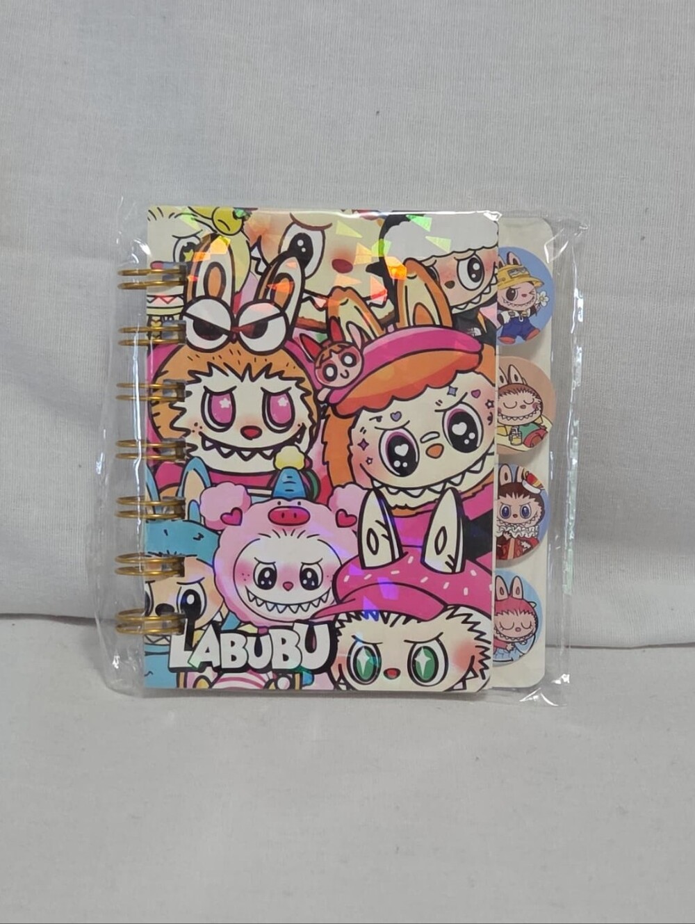 Labubu tabbed mini notebook